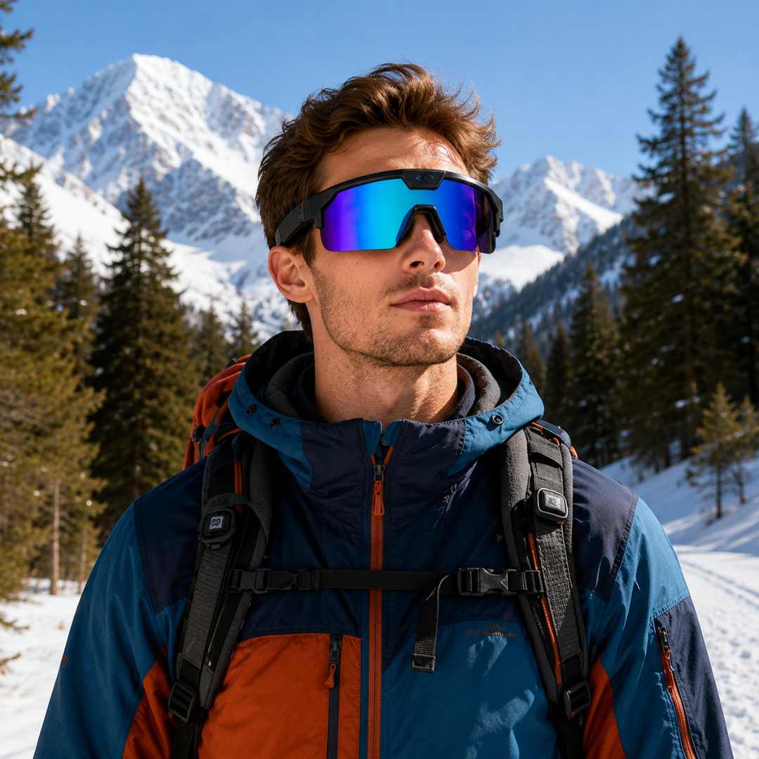 RideCam - Ai Sports Smart Glasses with Bluetooth