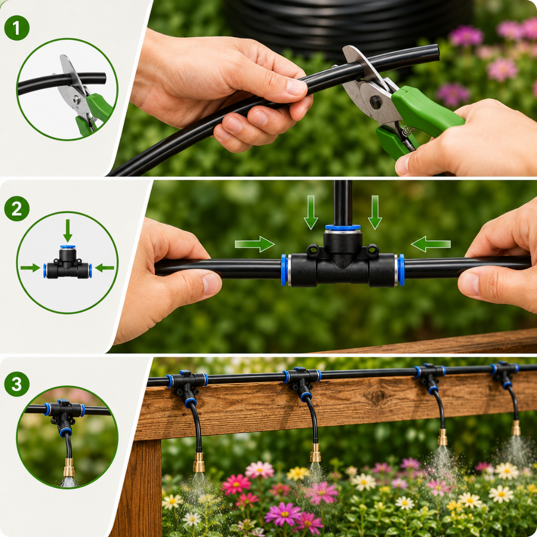 HydraMist - 360 Flexible Garden Irrigation Kit