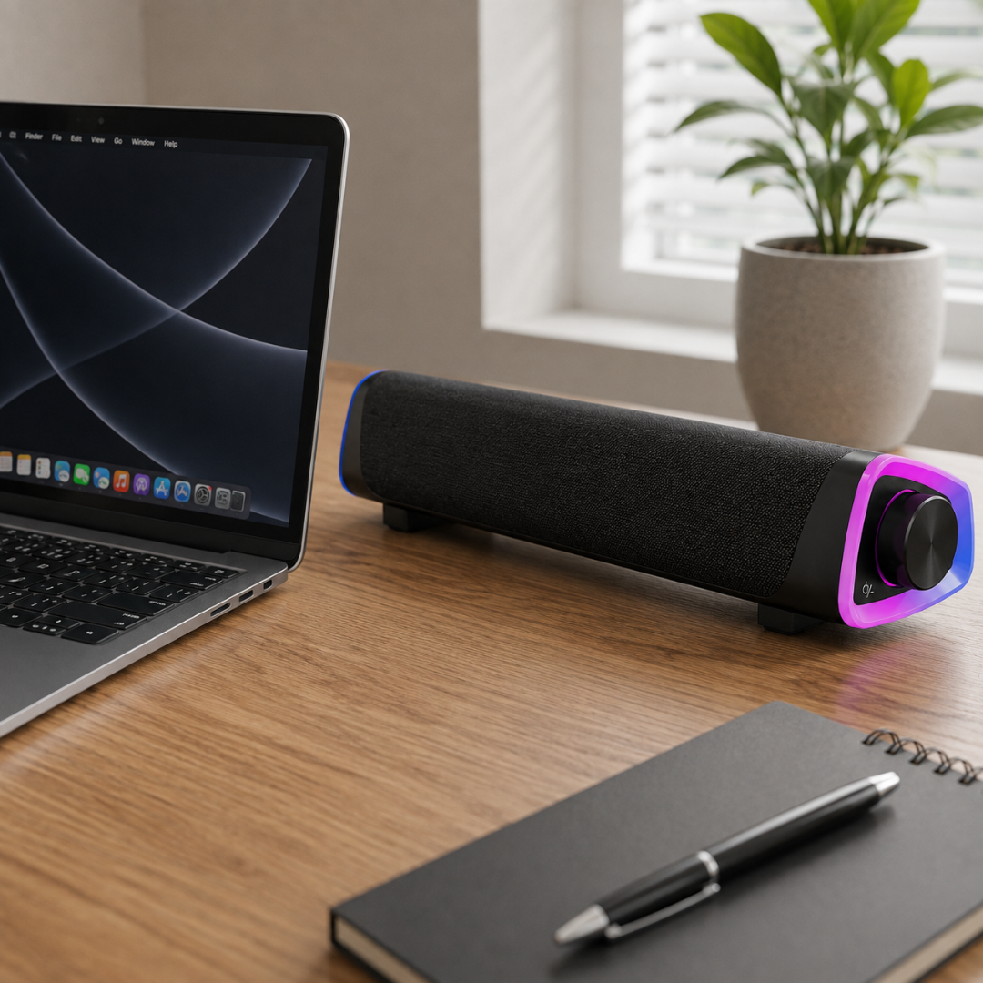 SonicBar - HD Bluetooth Desktop SoundBar Speaker