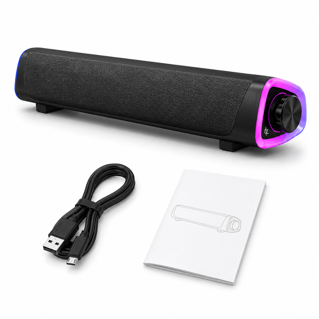SonicBar - HD Bluetooth Desktop SoundBar Speaker