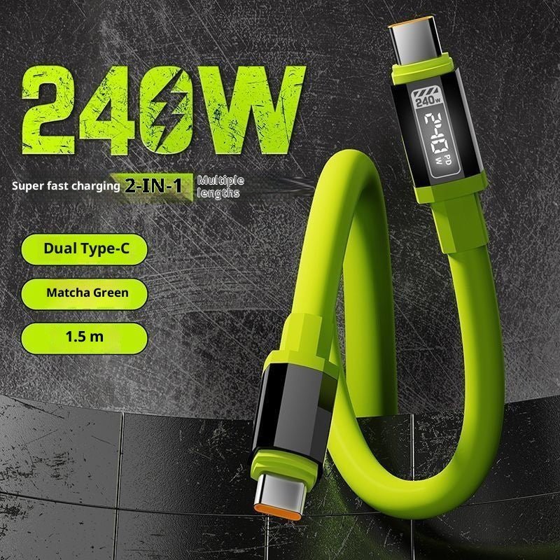 PowerLine Pro – 240W Type - C Fast Charging Cable - OneTapWireless