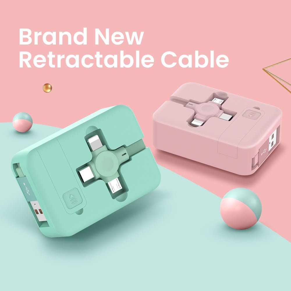 SnapCable – Retractable 3in1 Charging Cable - OneTapWireless