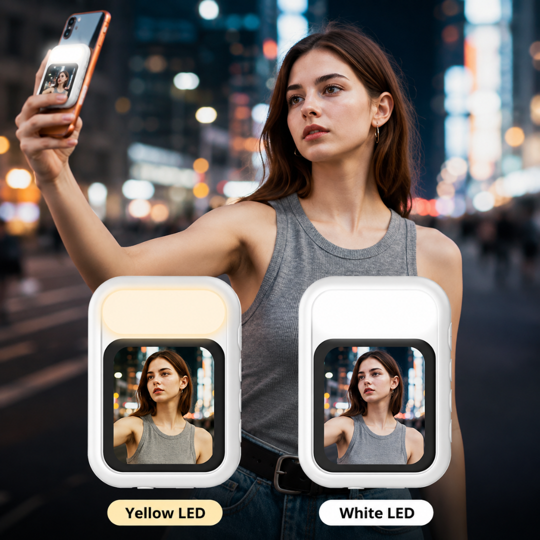 SnapMirror - Magnetic Rear Camera Screen with Selfie Light