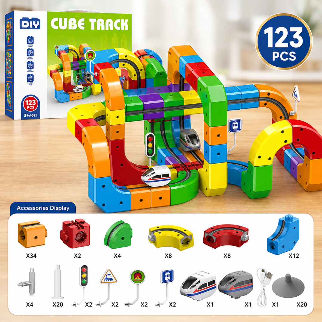 BuildBuddy - STEM Cube Track Building Set