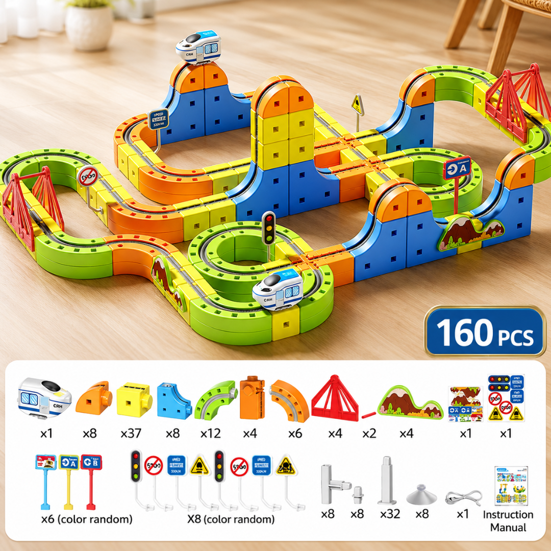 BuildBuddy - STEM Cube Track Building Set
