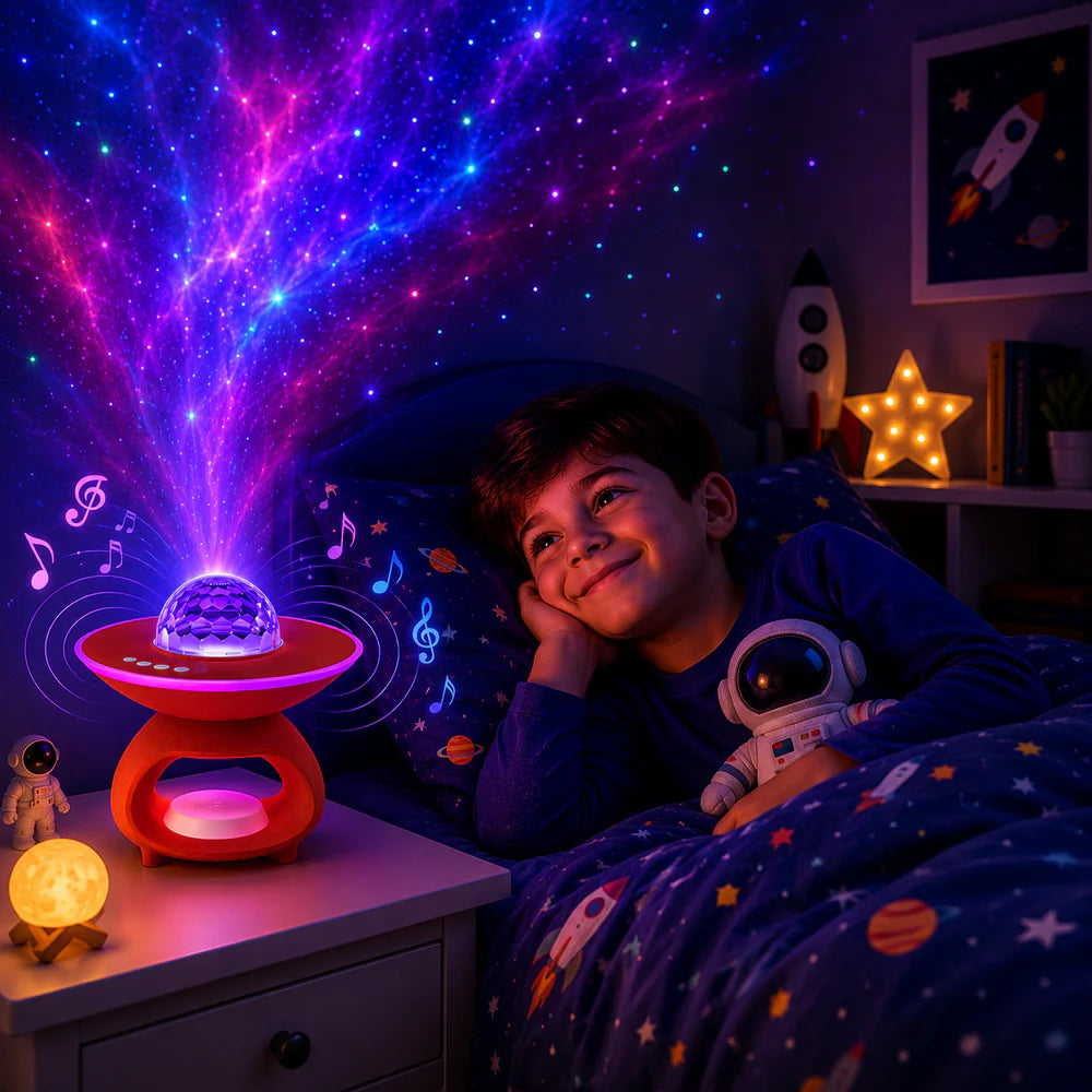 CosmoGlow- Galaxy Projector Speaker