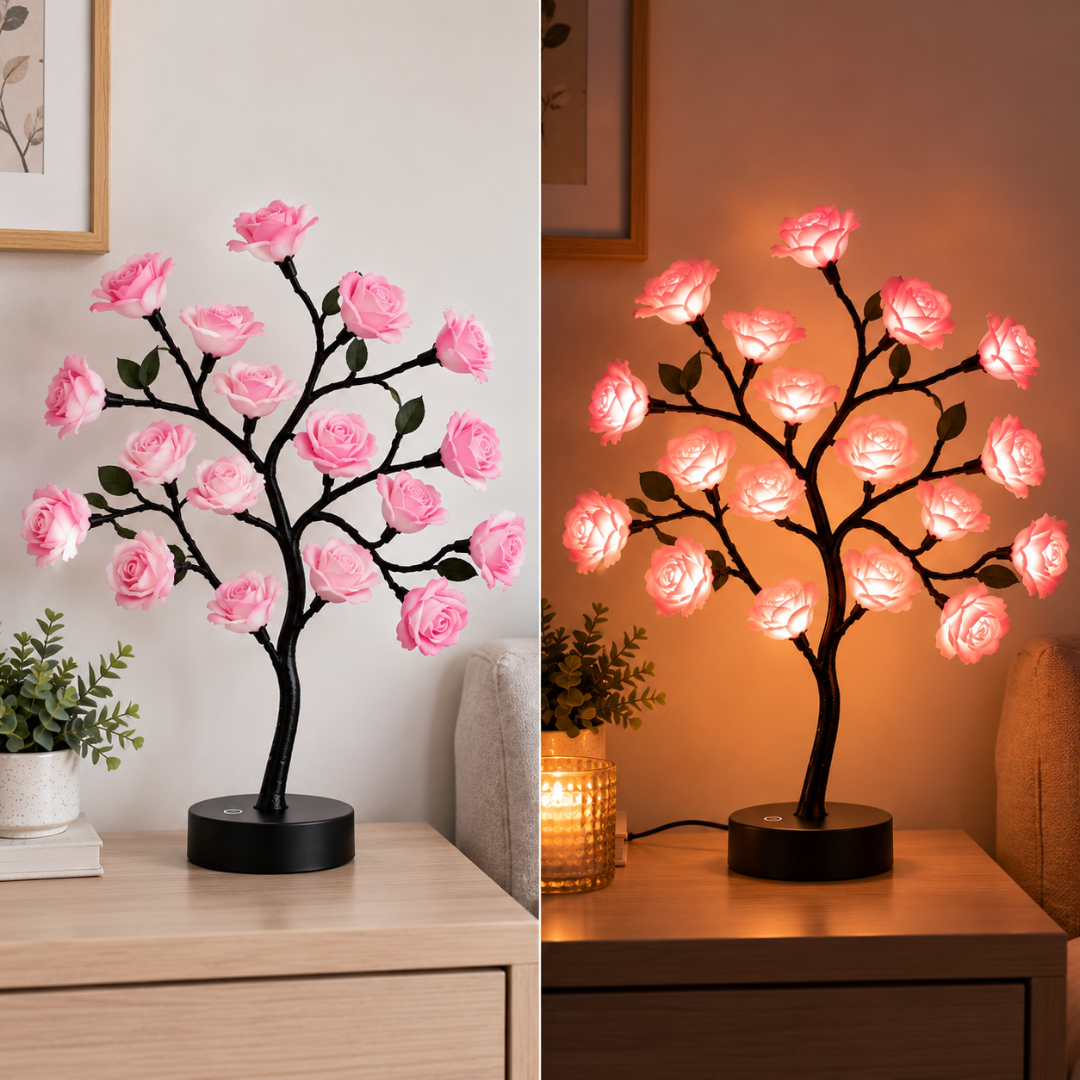 RoseNest - Touch Control LED Rose Tree Lamp