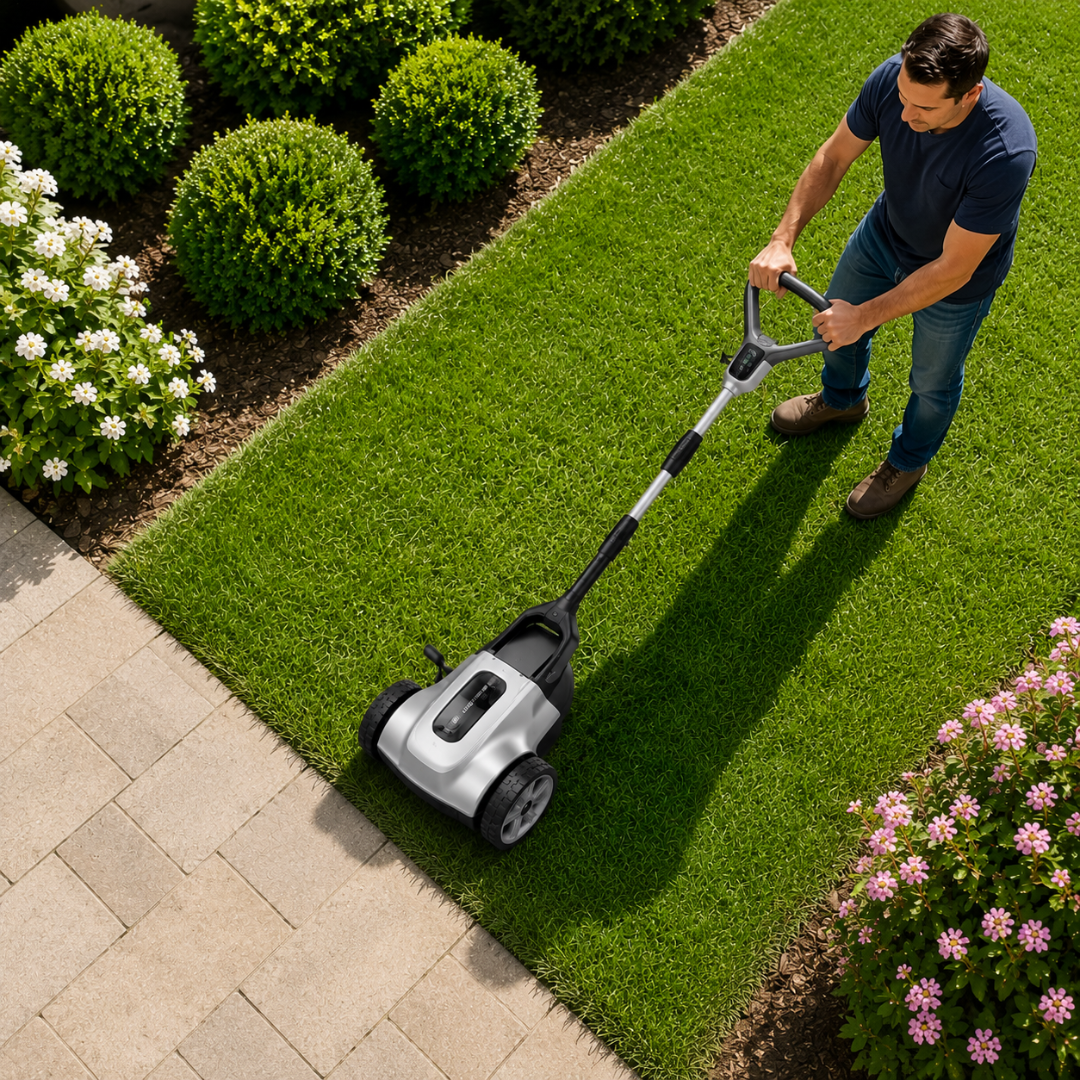 PowerTrim - Rechargeable Electric Lawn Mower
