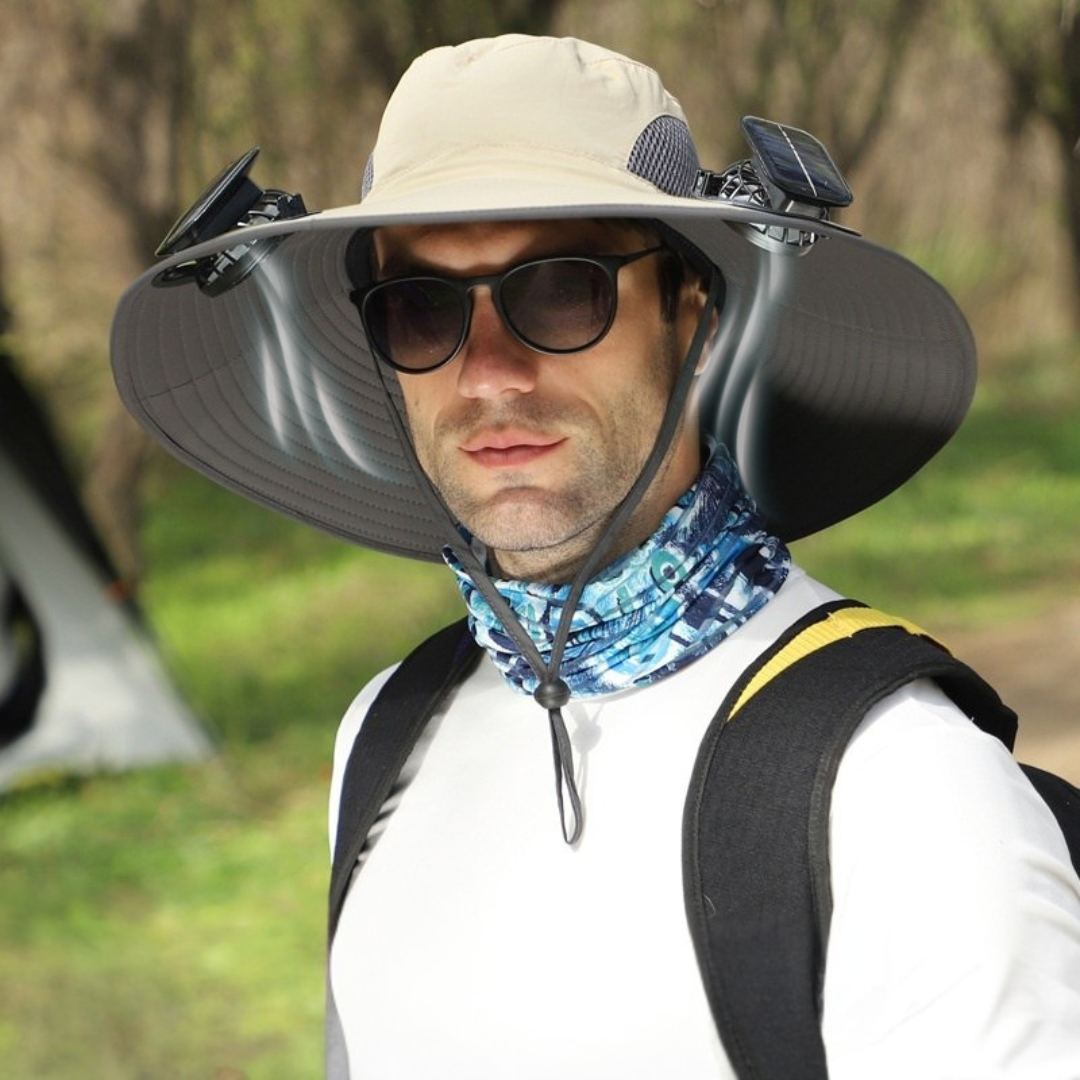 ShadeBreeze Pro - Outdoor Cooling Hat with Solar Fan