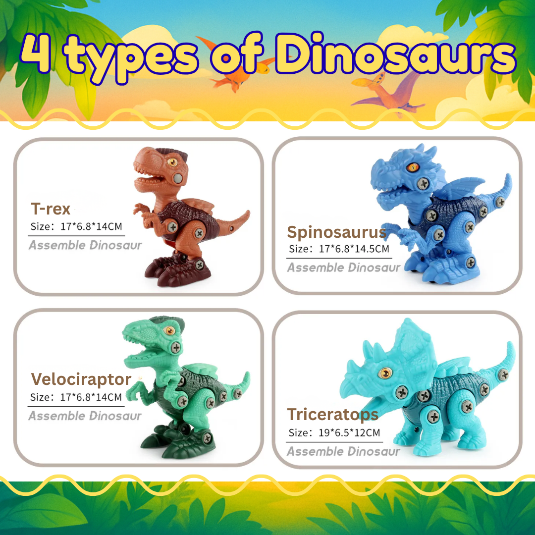 BuildBuddy - Dinosaur Learning Tool Set for Kids