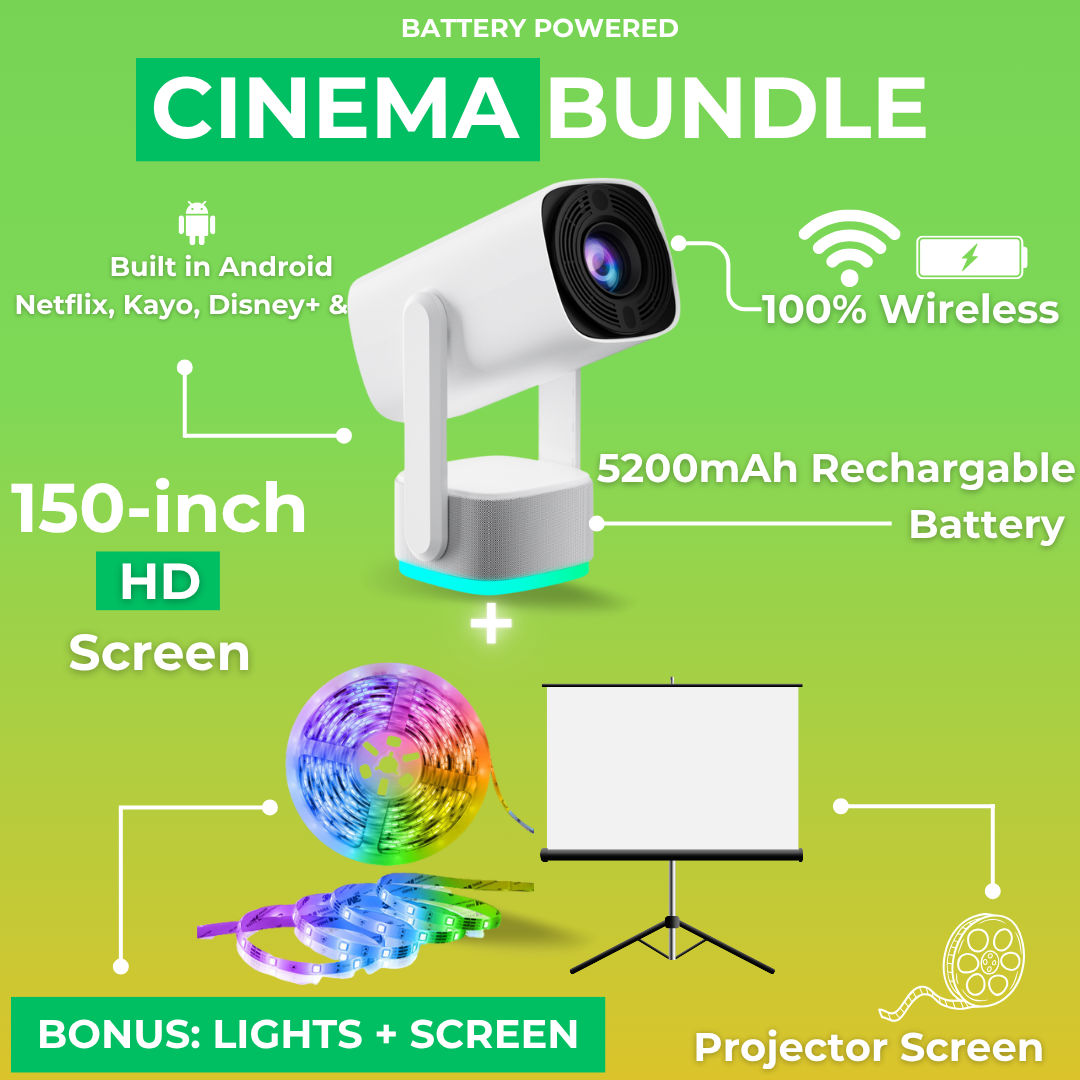 PortaView360 Pro - Ultra HD Portable Projector