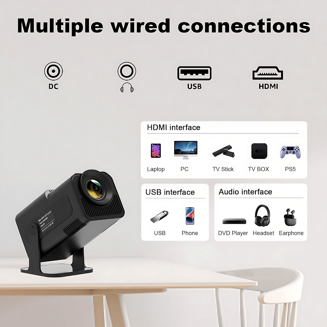 PortaView360 MAX - Ultra HD Portable Projector