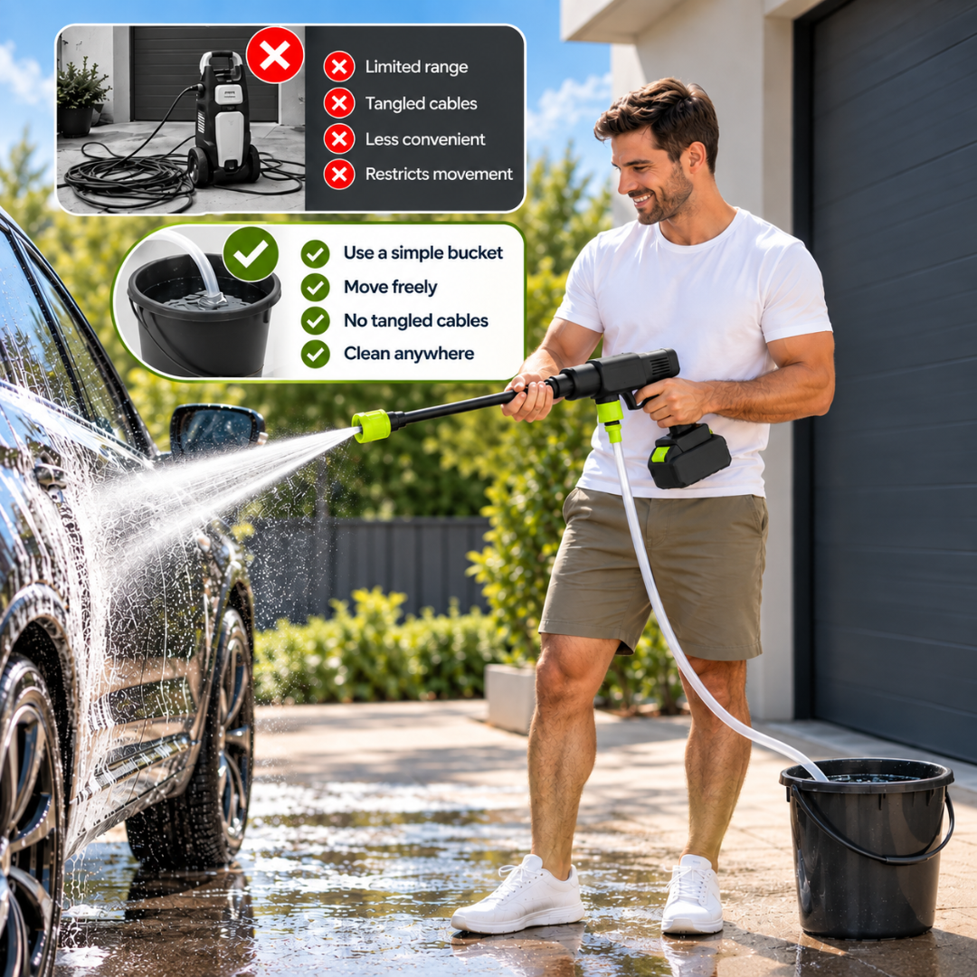 AquaJet - Cordless High Pressure Car Washer