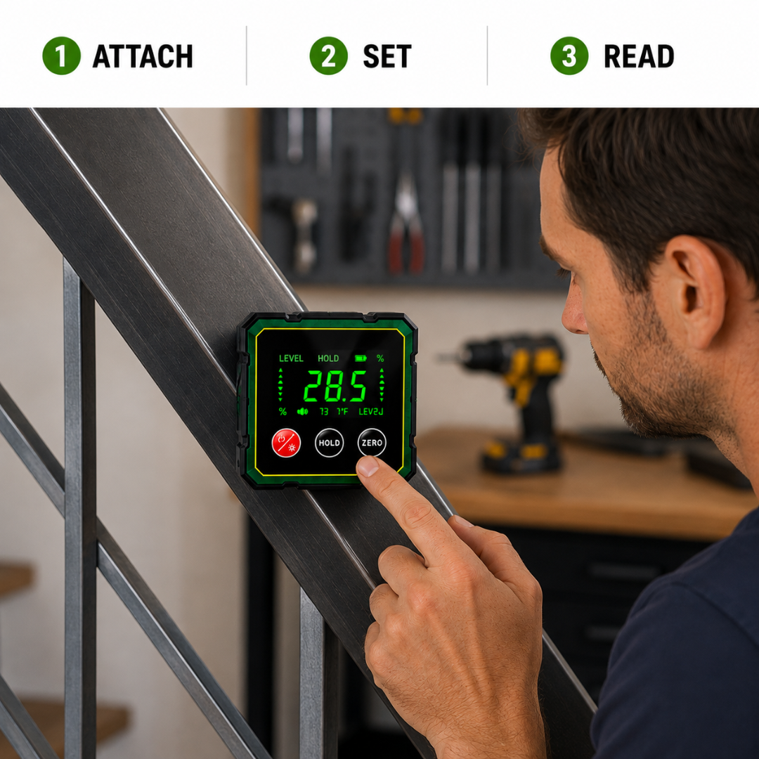 AngleMate - Digital Magnetic Level & Angle Finder