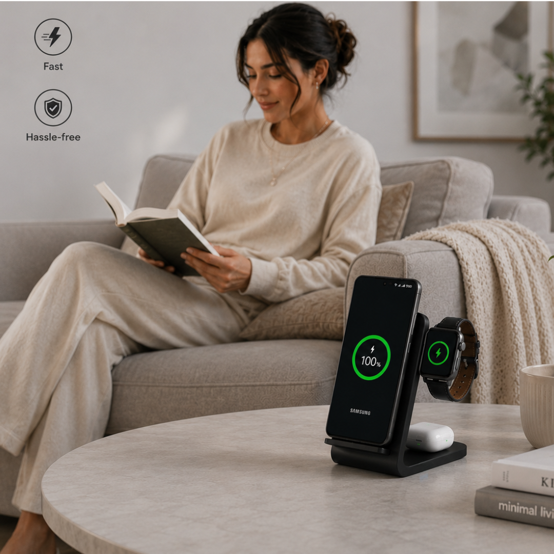 PowerBase Pro - 3-in-1 Wireless Charger