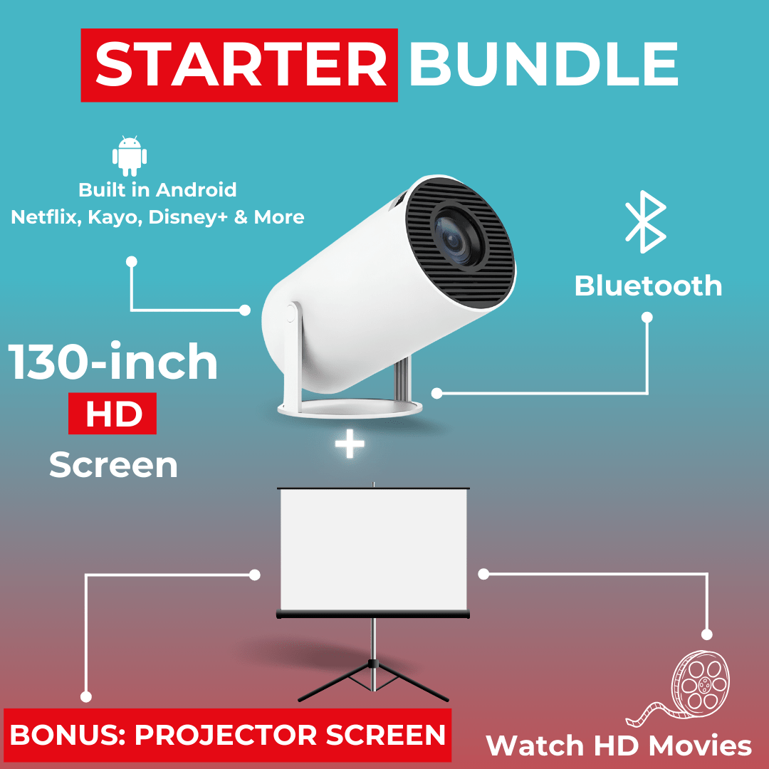 PortaView360 Pro - Ultra HD Portable Projector