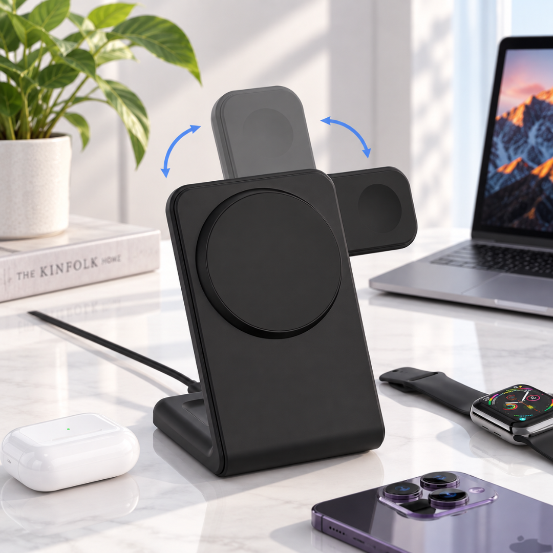 PowerBase Pro - 3-IN-1 Magnetic Wireless Charger