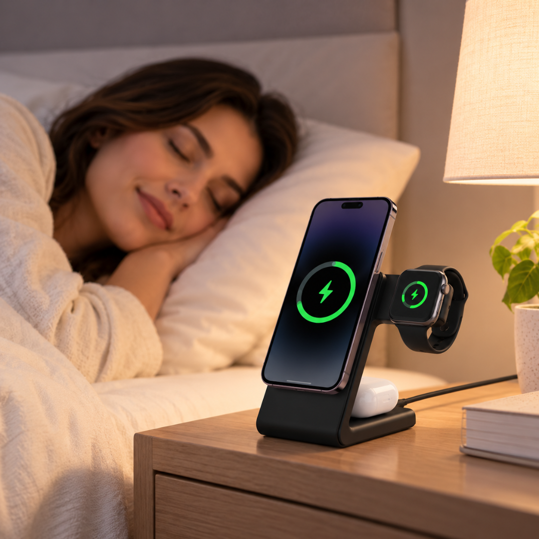 PowerBase Pro - 3-IN-1 Magnetic Wireless Charger