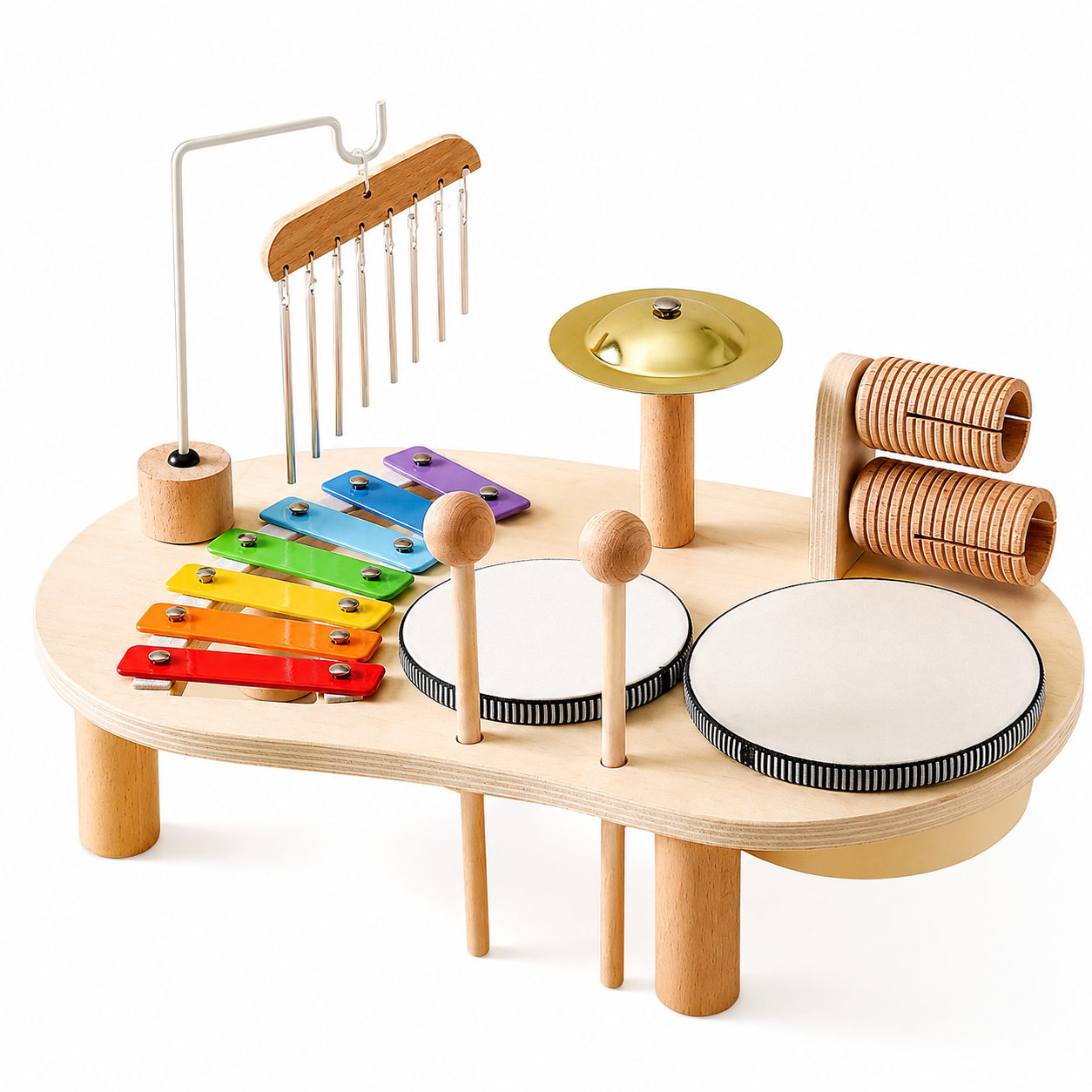 RhythmBuddy - Kids Wooden Music Station