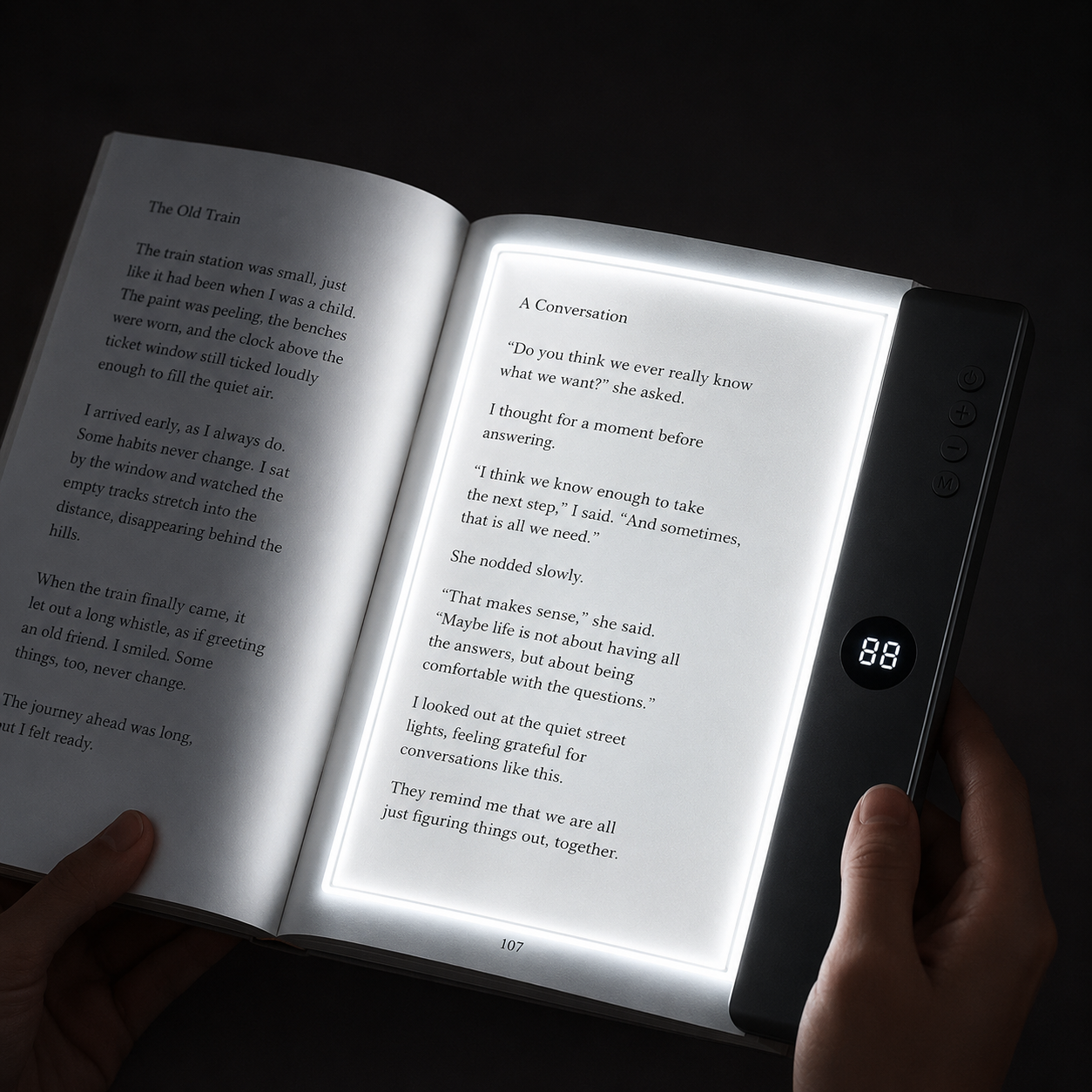 PageGlow - Rechargeable Tablet Reading Light