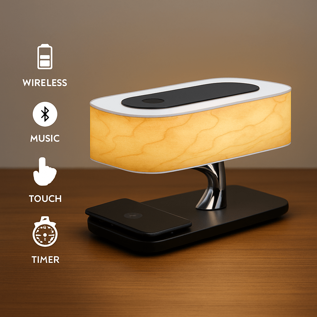 Elysia - Tree of Life Lamp with Wireless Charger - OneTapWireless