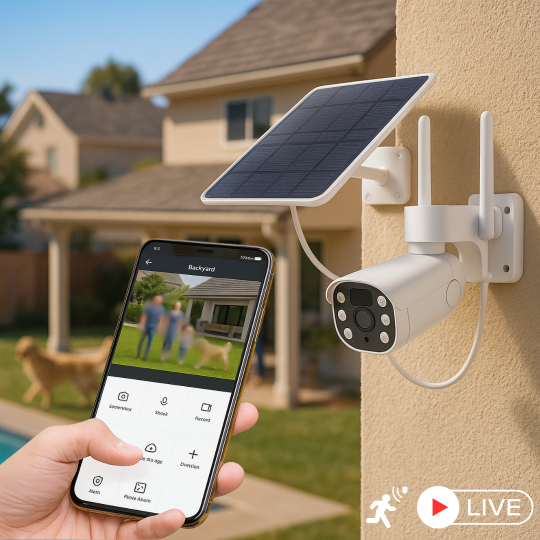 HomeGuard Wireless Solar Camera