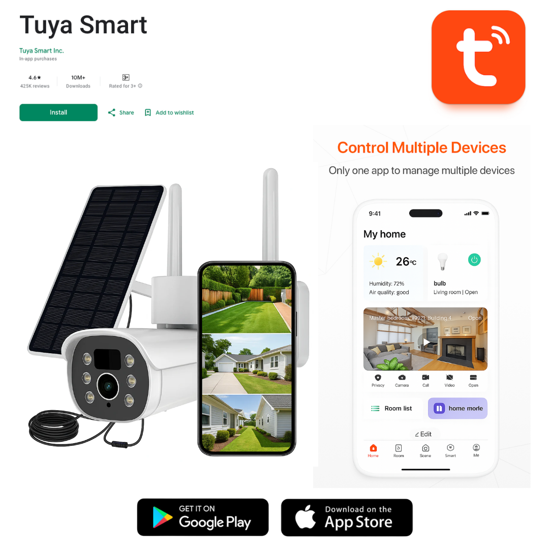 HomeGuard Wireless Solar Camera