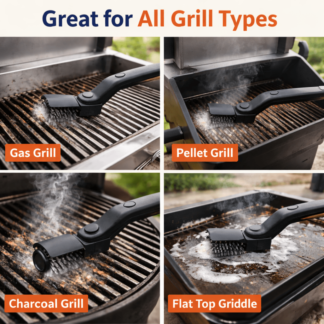 GrillBoss – Electric BBQ Grill Cleaner - OneTapWireless