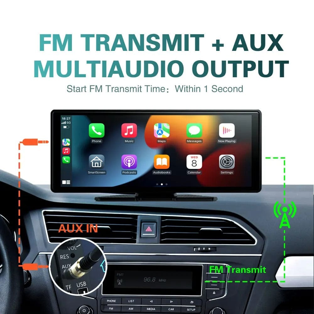 MountGo 2 Pro - Car Screen with Apple CarPlay & Android Auto - OneTapWireless