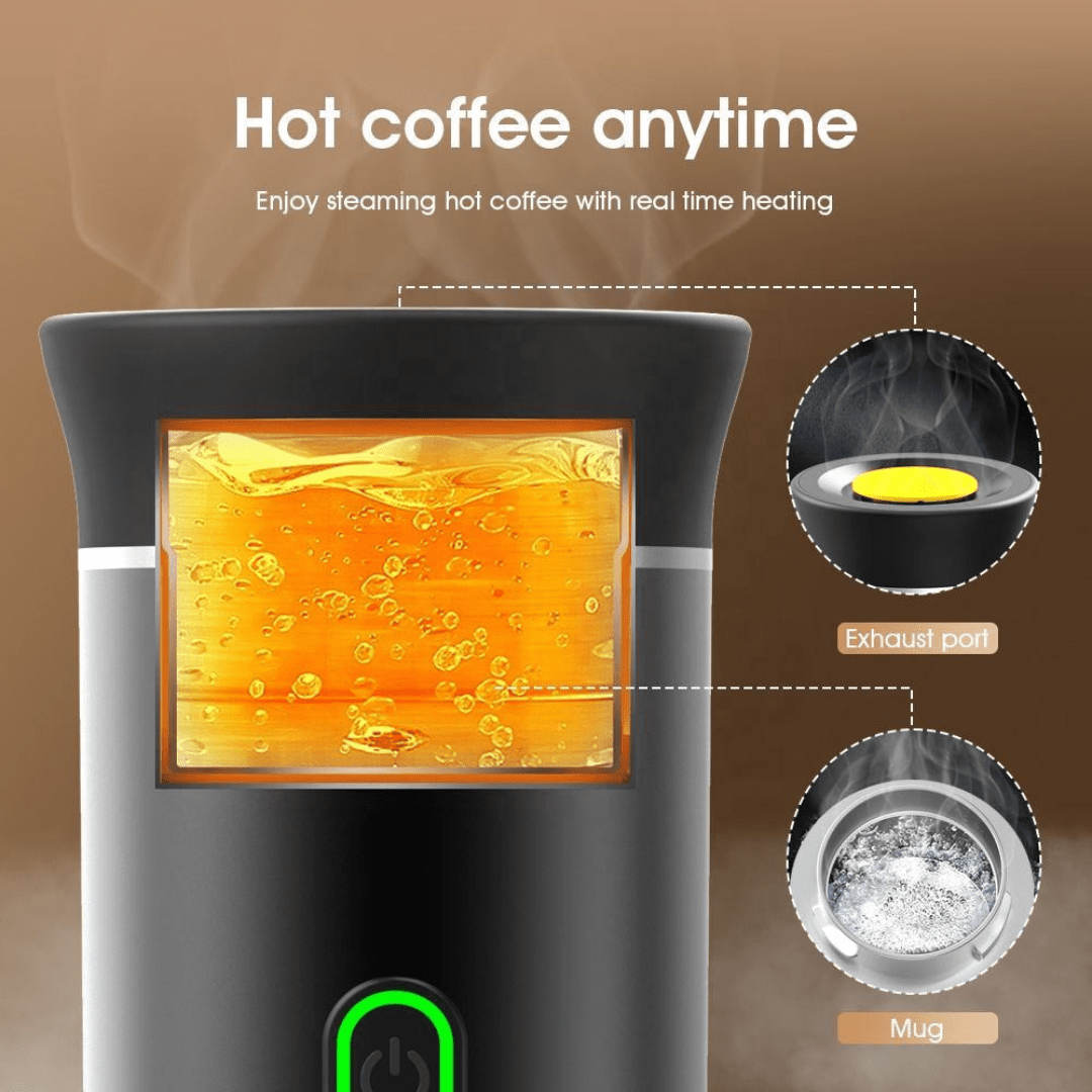 PortaBrew Express - Portable Coffee Machine with Heat - OneTapWireless