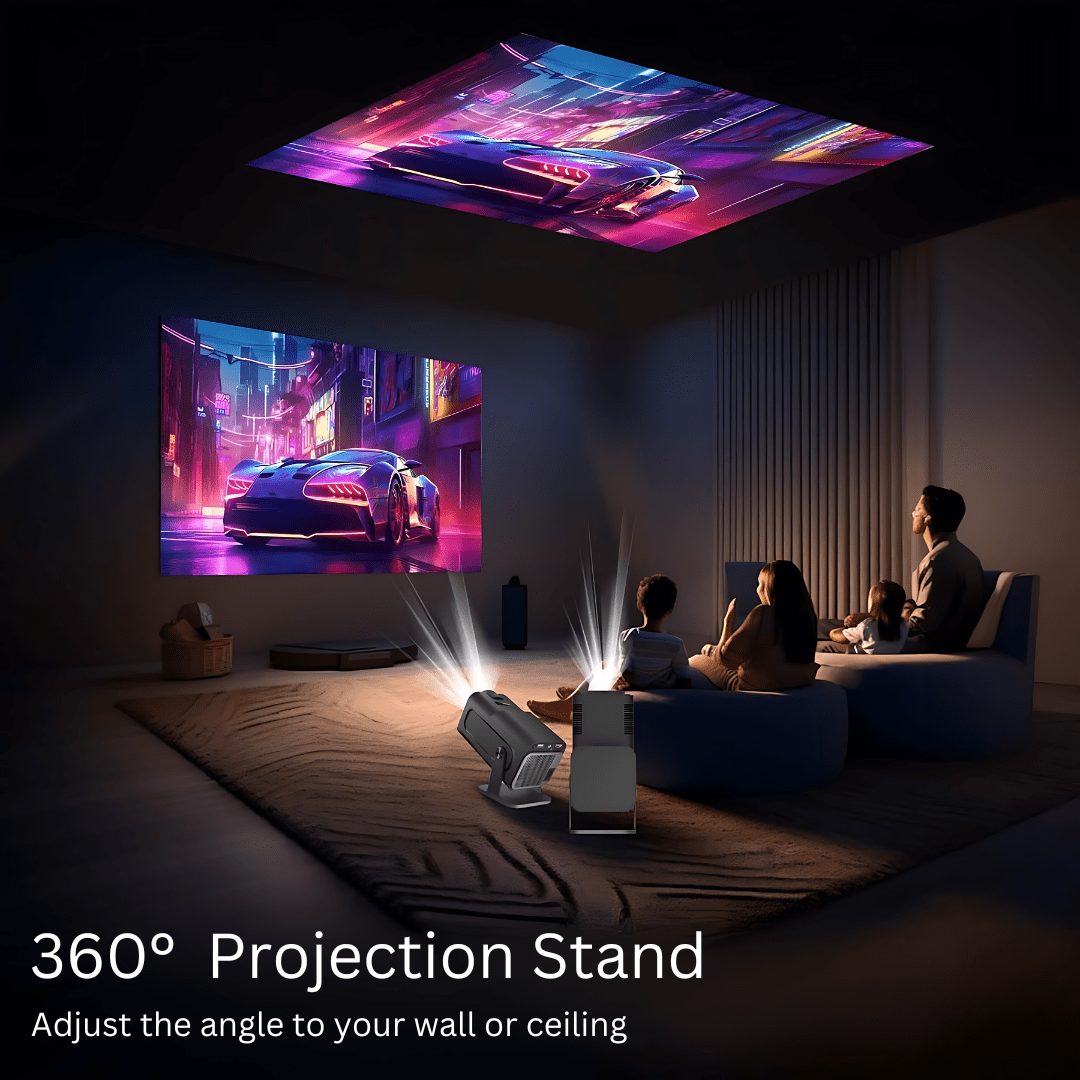 PortaView360 MAX - Ultra HD Portable Projector - OneTapWireless