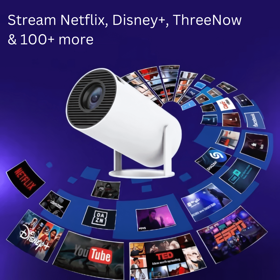 PortaView360 Pro - Ultra HD Portable Projector - OneTapWireless