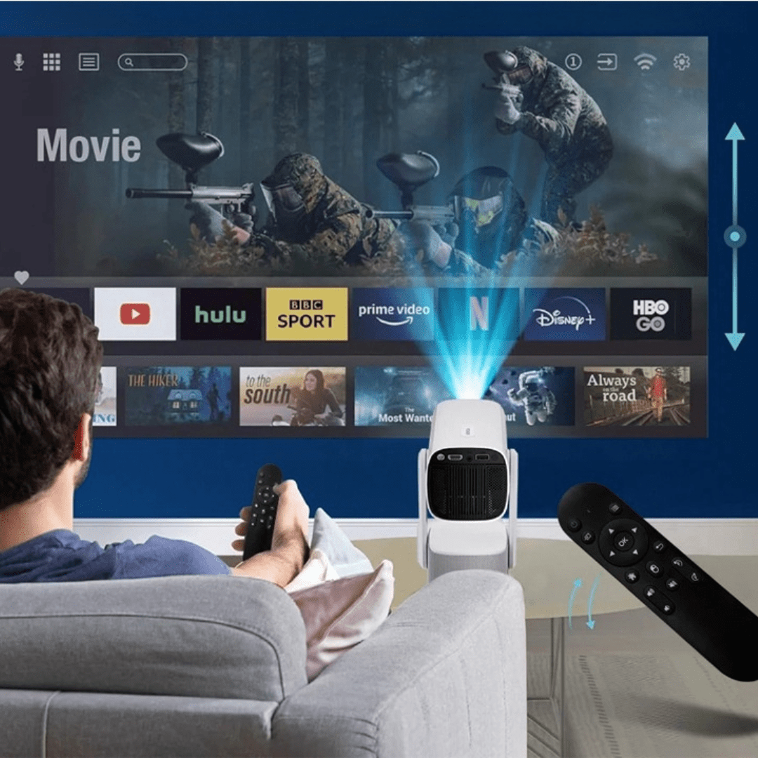 PortaView360 Wireless - Battery Operated Ultra HD Projector - OneTapWireless
