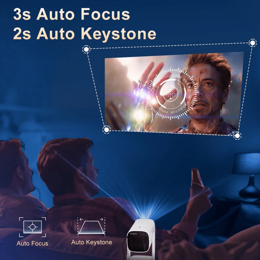 PortaView360 Wireless - Battery Operated Ultra HD Projector - OneTapWireless
