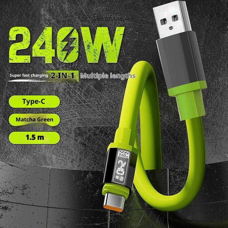 PowerLine Pro – 240W Type - C Fast Charging Cable - OneTapWireless
