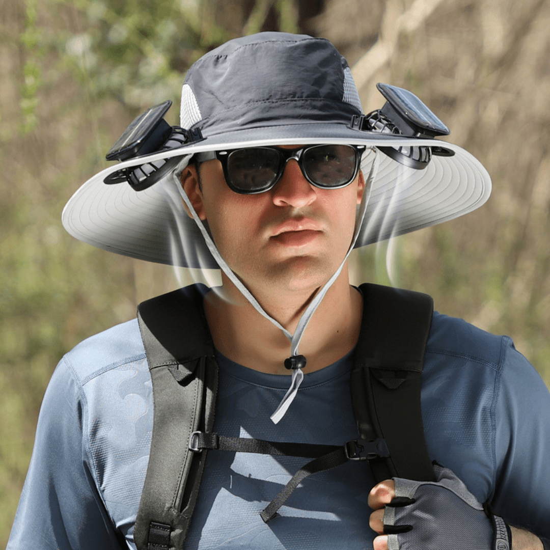 ShadeBreeze Pro - Outdoor Cooling Hat with Solar Fan - OneTapWireless