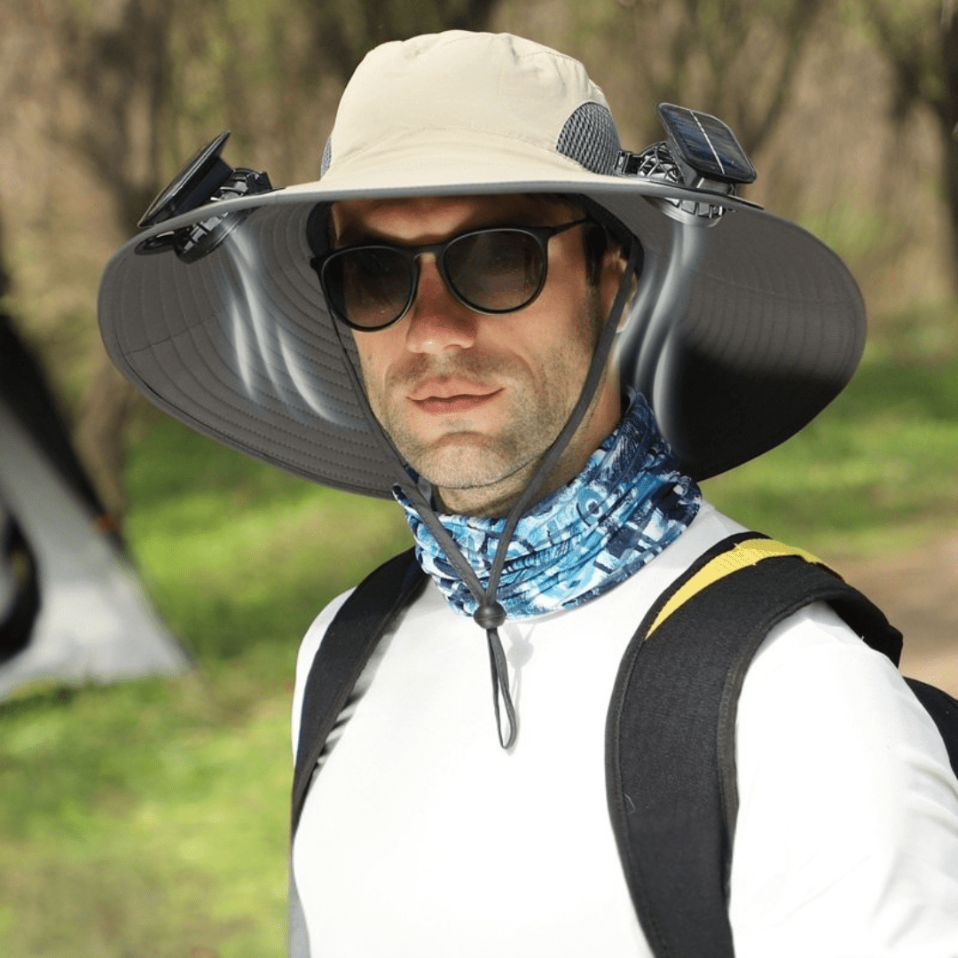 ShadeBreeze Pro - Outdoor Cooling Hat with Solar Fan - OneTapWireless