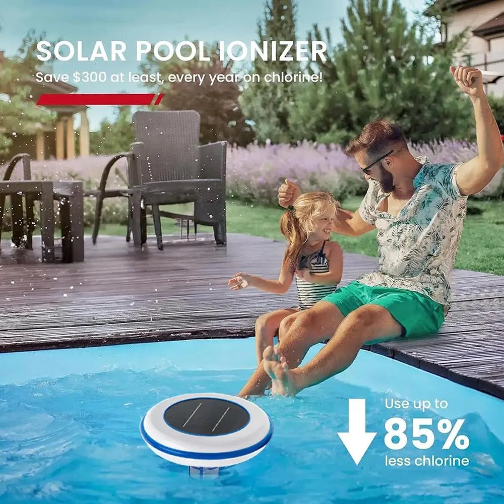 SolarClear - Solar Powered Pool Ionizer with LED Light - OneTapWireless