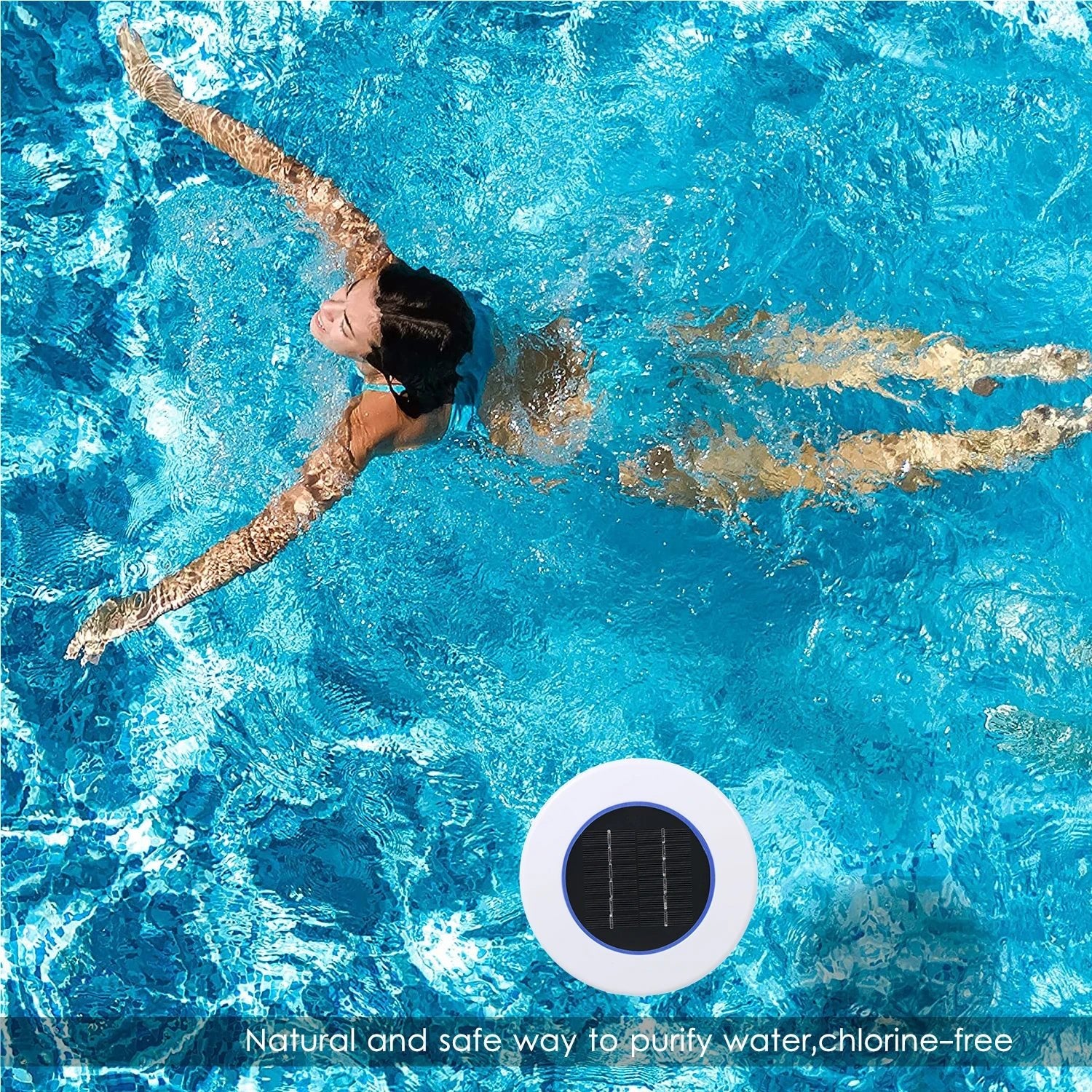 SolarClear - Solar Powered Pool Ionizer with LED Light - OneTapWireless