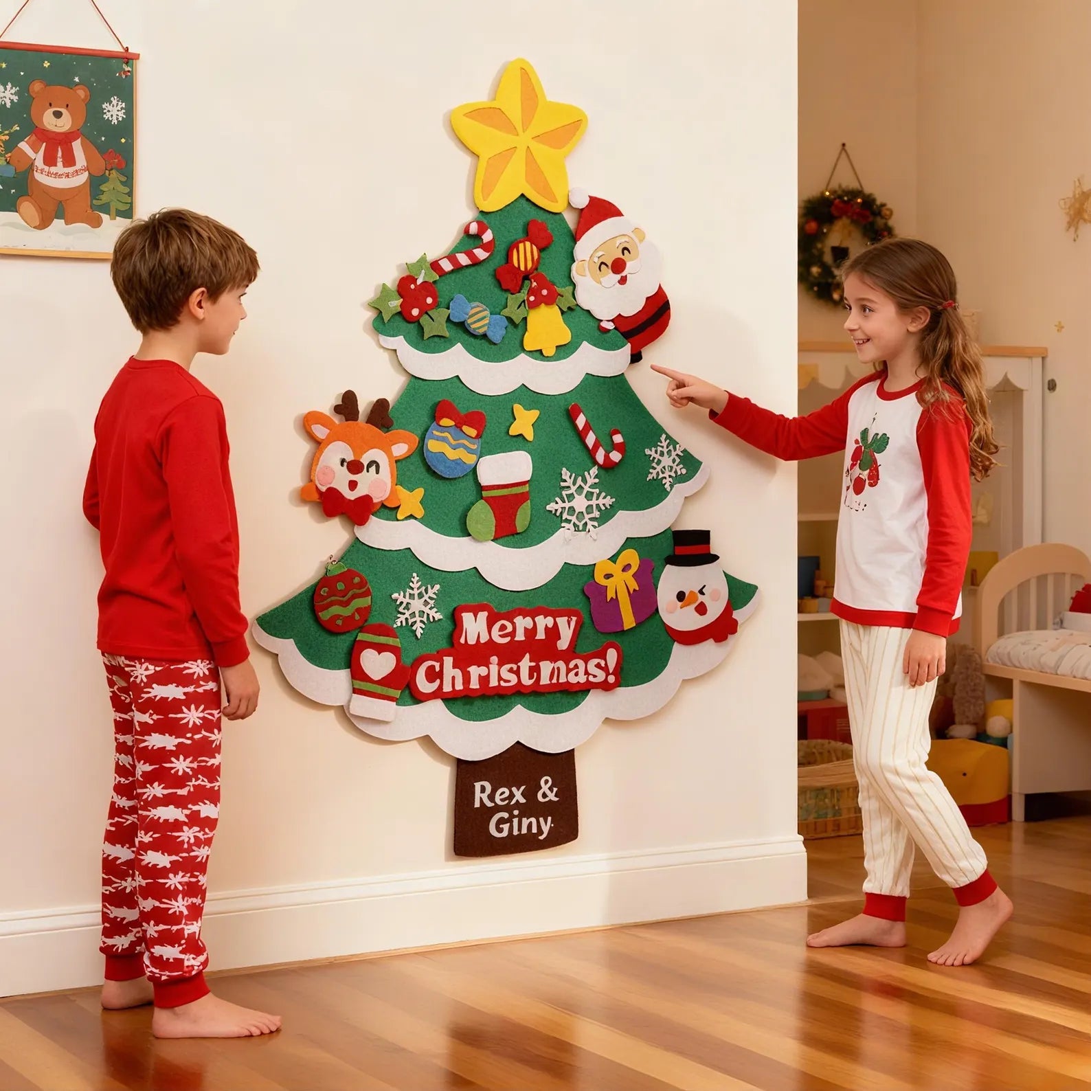 TinyTree - Kids DIY Felt Christmas Tree - OneTapWireless