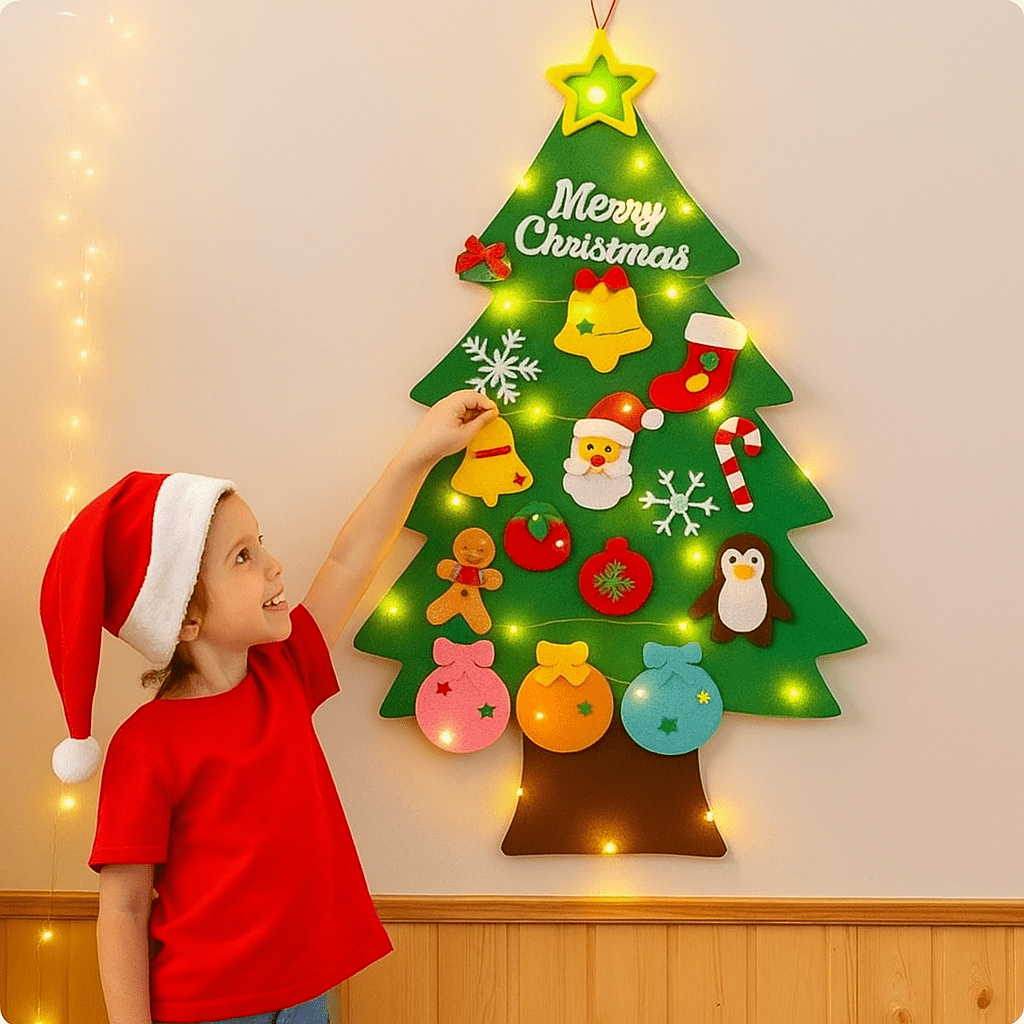 TinyTree - Kids DIY Felt Christmas Tree - OneTapWireless