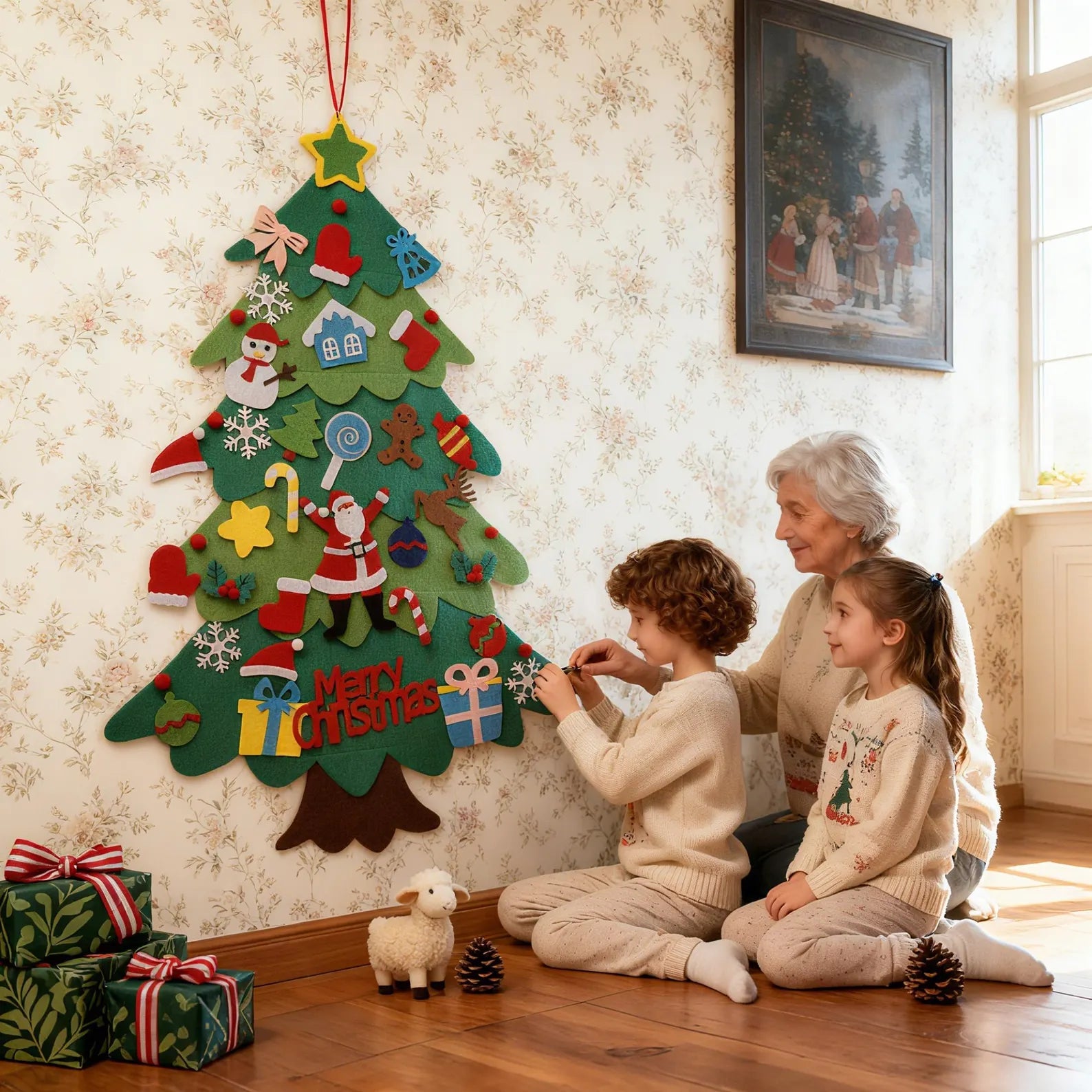 TinyTree - Kids DIY Felt Christmas Tree - OneTapWireless