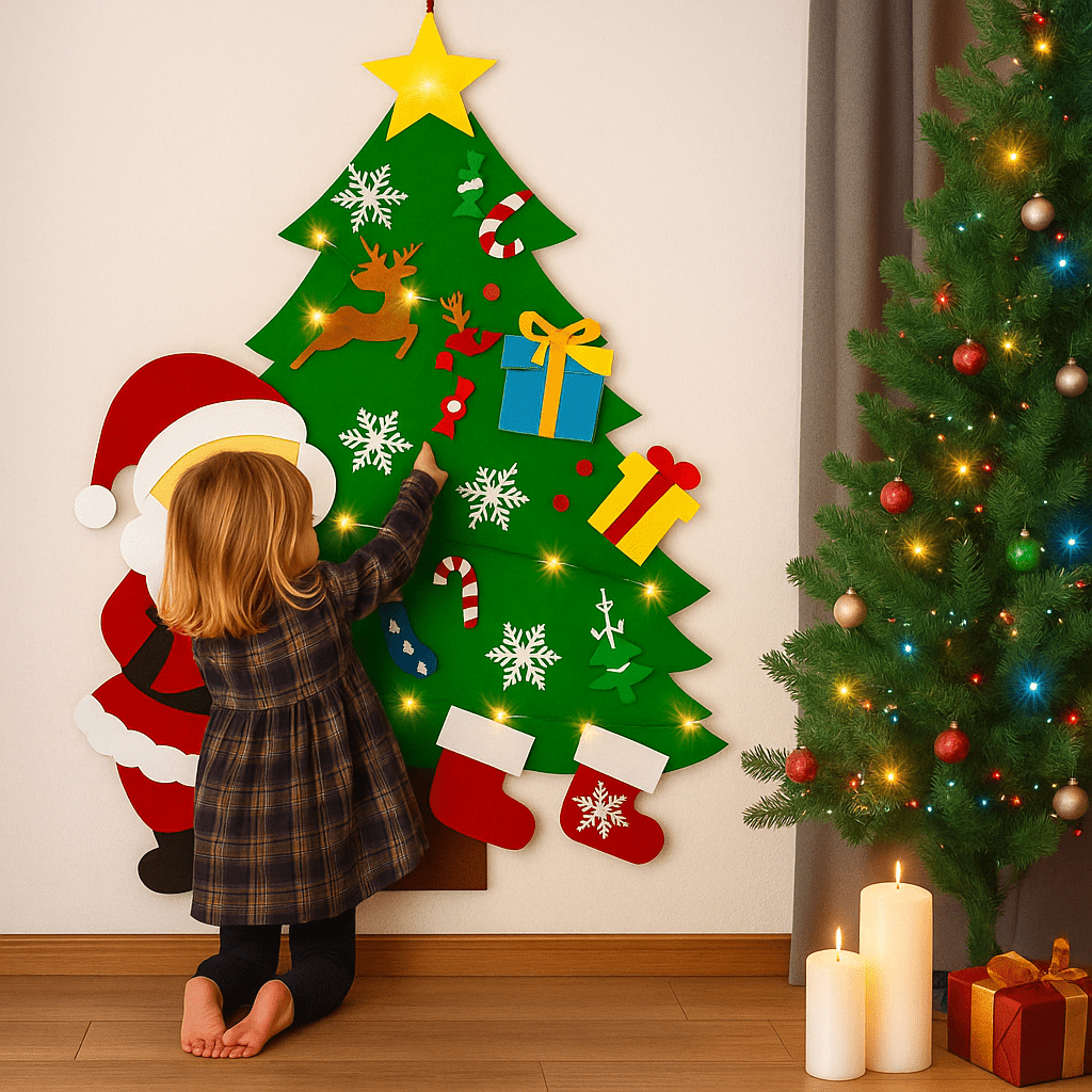TinyTree - Kids DIY Felt Christmas Tree - OneTapWireless