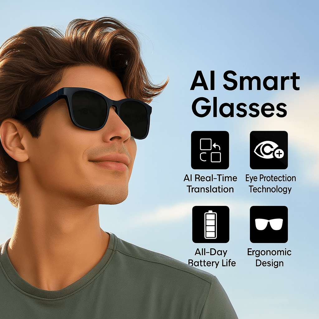 TransLens - Ai Smart Glasses with Voice Translation - OneTapWireless