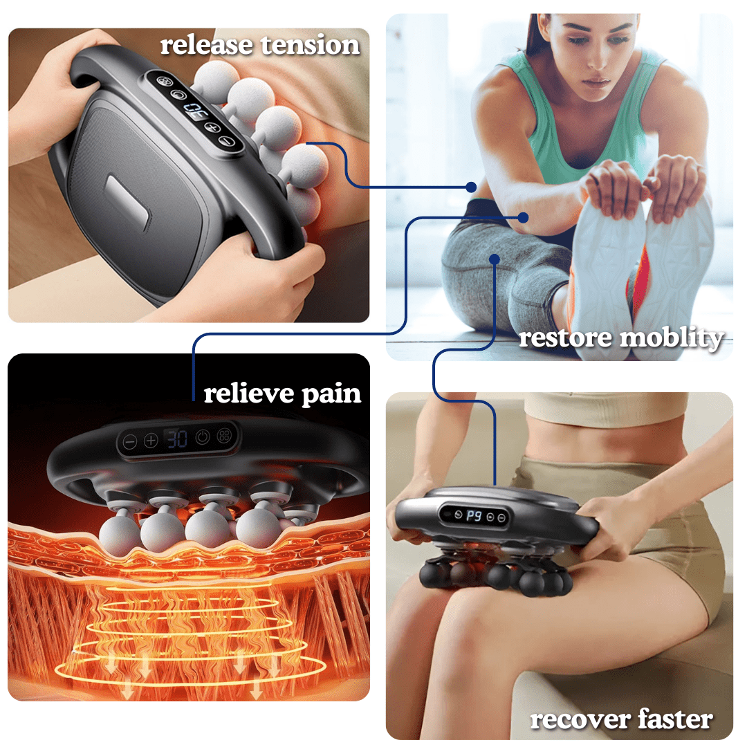 VibraLax 16 Head Massage Gun - OneTapWireless