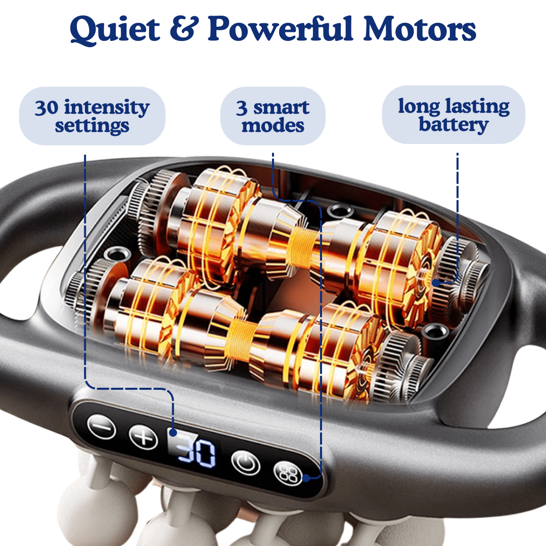 VibraLax 16 Head Massage Gun - OneTapWireless