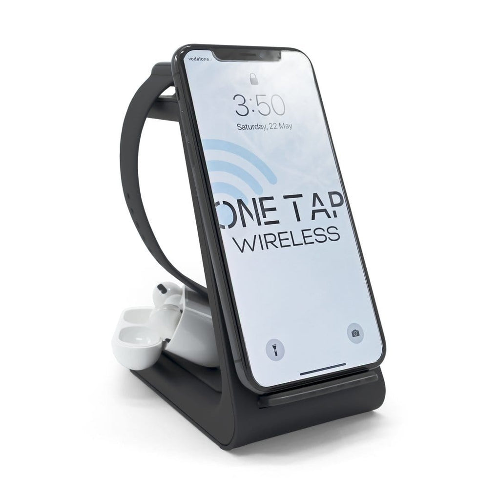 PowerBase - 3 - IN - 1 Wireless Charger - OneTapWireless